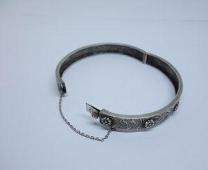 bracelet argent jonc 1920