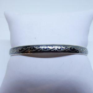 petit bracelet argent niellé