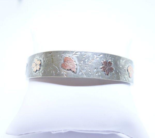 bracelet argent ancien bicolore