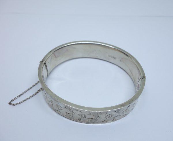 bracelet argent jonc anglais