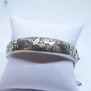 bracelet argent anglais art nouveau