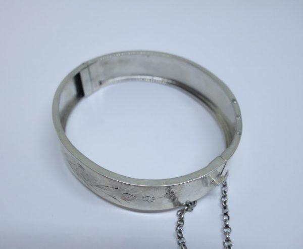 bracelet argent jonc 1920