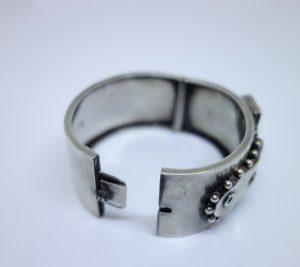 bracelet argent anglais art nouveau 1893