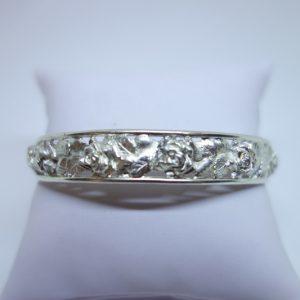 bracelet jonc argent français rare art nouveau