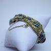 bracelet argent vermeil émaillé et améthystes