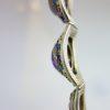 bracelet argent vermeil émaillé et améthystes