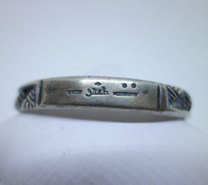 bracelet argent français orientaliste et signé
