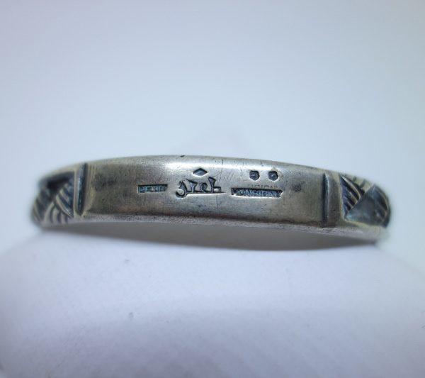 bracelet argent français orientaliste et signé