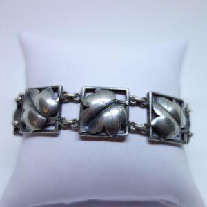 bracelet argent modèle art déco