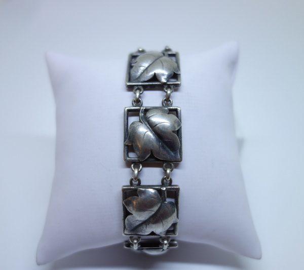 bracelet argent modèle art déco