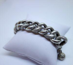 bracelet argent français creux 1900