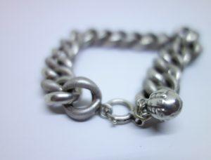 bracelet argent français creux 1900