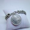 bracelet argent français maillon creux 1900