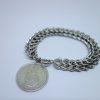 bracelet argent français maillon creux 1900
