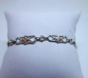 petit bracelet argent bicolore
