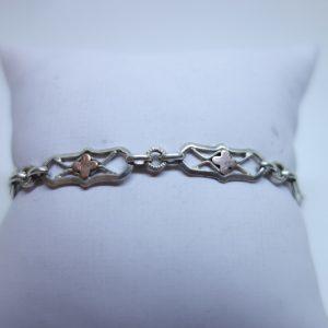 petit bracelet argent bicolore