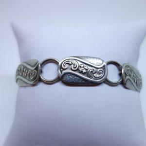 bracelet argent maillon plat ovale 1925