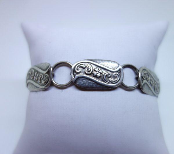 bracelet argent maillon plat ovale 1925