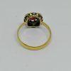Bague or et argent avec grenats et demi-perles fines – Image 4