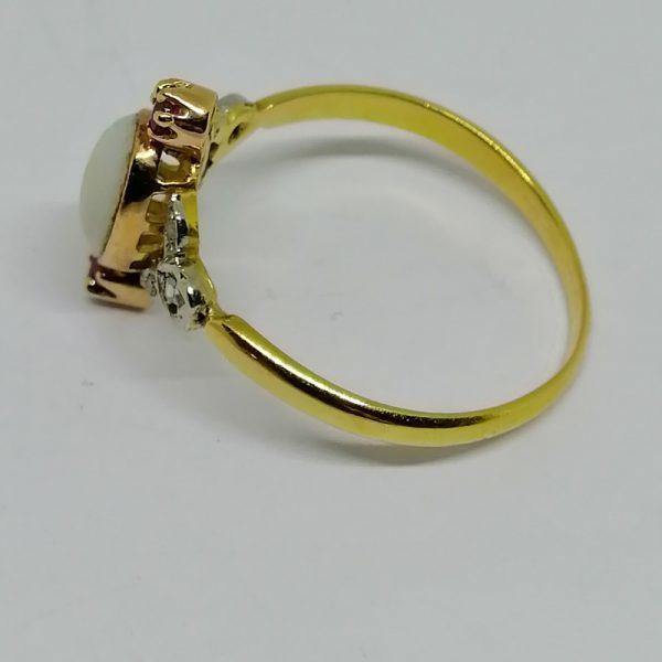 Bague or opale et rubis. – Image 3