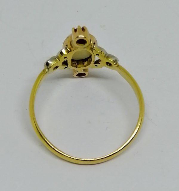 Bague or opale et rubis. – Image 4