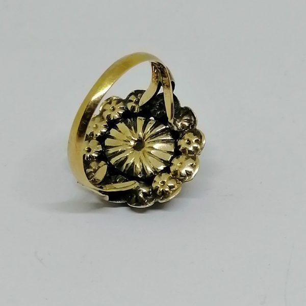 Bague or et argent avec saphir rose. – Image 4