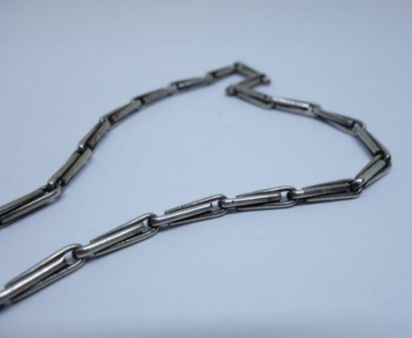 chaîne de montre argent français maillon épis 1925