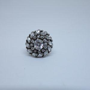 bague argent zircon 1930