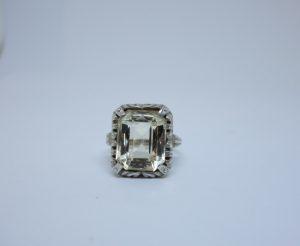 bague argent et citrine 1925
