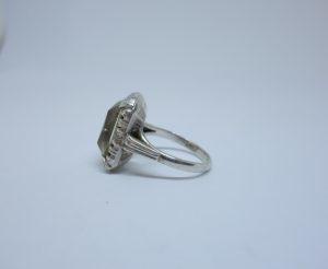 bague argent et citrine 1925