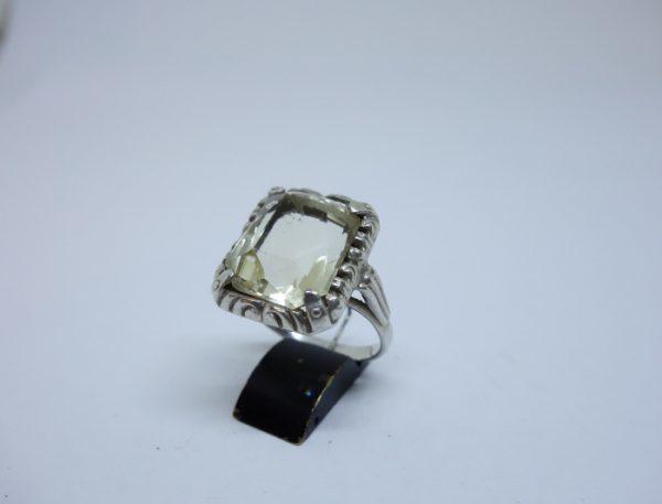 bague argent citrine 1930