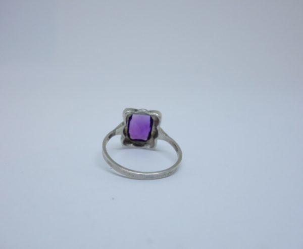 bague argent améthyste