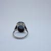 bague argent hématite art déco