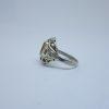 bague argent citrine art déco