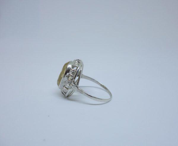 bague argent citrine 1925