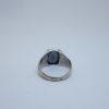 chevalière argent hématite art déco