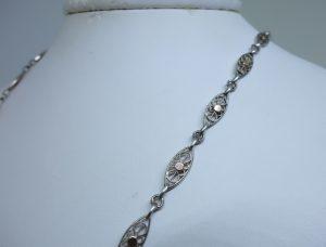 collier argent bicolore