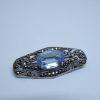 broche art déco avec marcasites et pierre synthétique