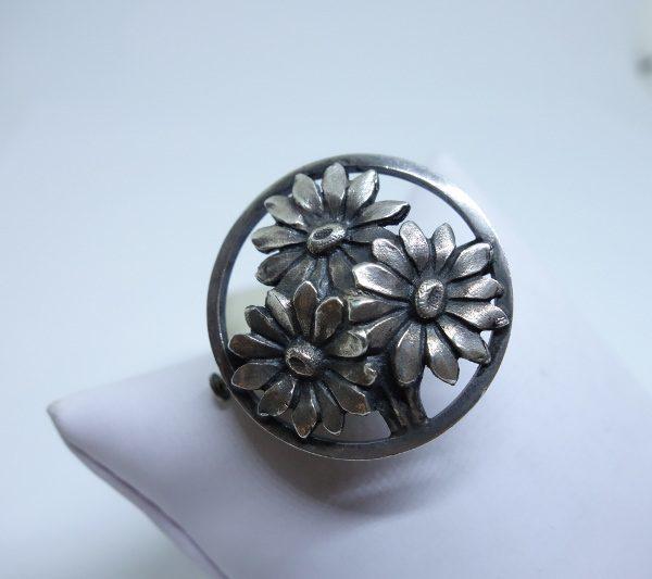 broche argent art nouveau