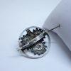 broche argent art nouveau 1900