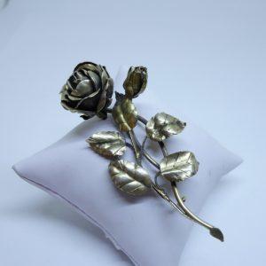 broche fleur vermeil 1900