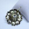 broche argent vermeil travail fait main 1930