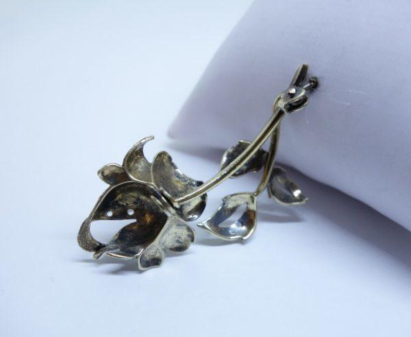 broche argent vermeil 1930