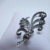 broche argent pavage marcasites