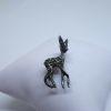broche argent bambi marcasites