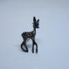broche argent biche et marcasites