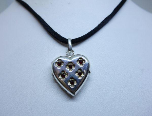 pendentif argent coeur porte-photo