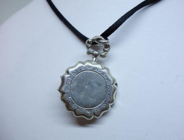 pendentif argent porte-photo 1900