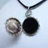 pendentif argent porte-photo en forme de montre gousset 1900