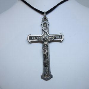 pendentif argent croix avec christ